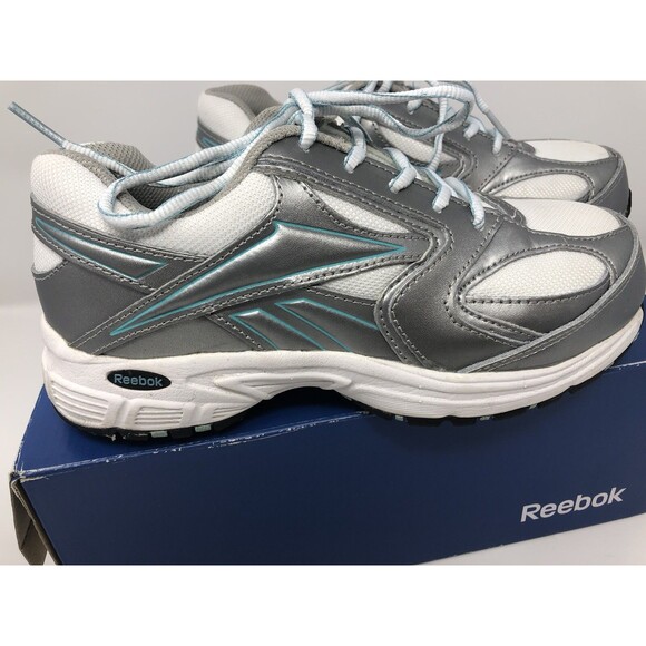 Reebok Women’s 6 M Composite Toe Performance Cross Trainer RB447 Grey White - Picture 10 of 12